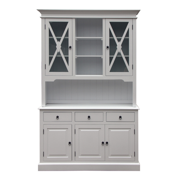 country-style white solid wood sideboard